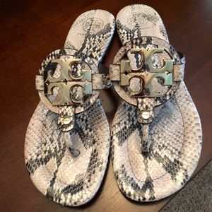 Tory Burch Miller 2 Roccio Python sandals
